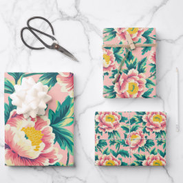 Rosa Chinoiserie Blommigt