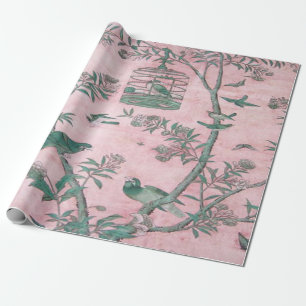 Rosa Chinoiserie China Decoupage Presentpapper