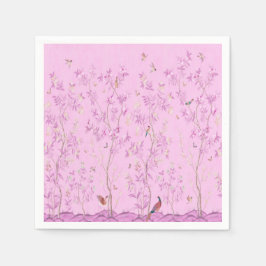 Rosa Chinoiserie Decoupage Pappersservett