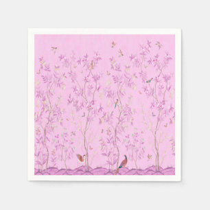 Rosa Chinoiserie Decoupage Pappersservett