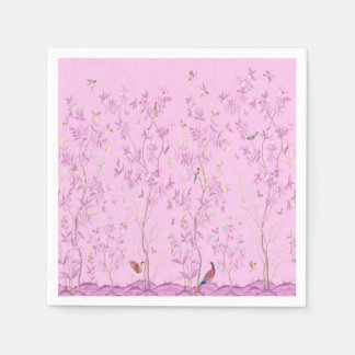 Rosa Chinoiserie Decoupage Pappersservett