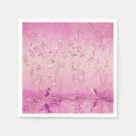 Rosa Chinoiserie Decoupage Pappersservett