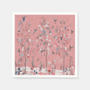 Rosa Chinoiserie Decoupage Pappersservett