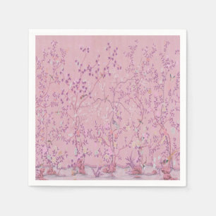 Rosa Chinoiserie Decoupage Pappersservett