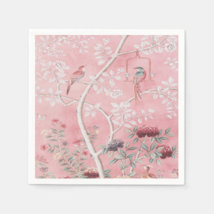 Rosa Chinoiserie Decoupage Pappersservett