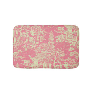 Rosa Chinoiserie Modern Bath Mat Badrumsmatta