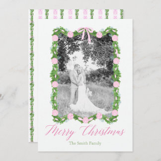 Rosa Chinoiserie Ornament Garland Grandmillenial Inbjudningar