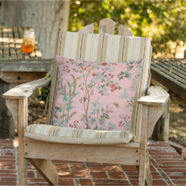 Rosa Chinoiserie Patio Kudde