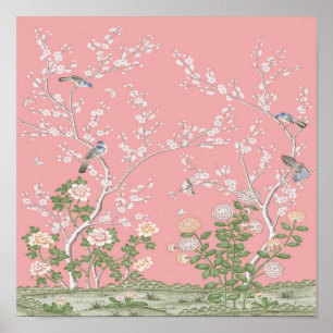 Rosa Chinoiserie Poster