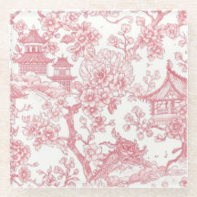 Rosa Chinoiserie Toile Drak Sakura