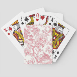 Rosa Chinoiserie Toile Drak Sakura Casinokort