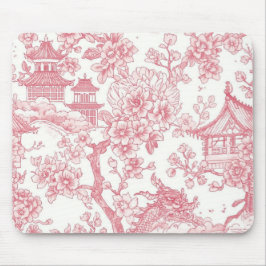 Rosa Chinoiserie Toile Drak Sakura Musmatta