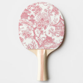 Rosa Chinoiserie Toile Drak Sakura Pingisracket