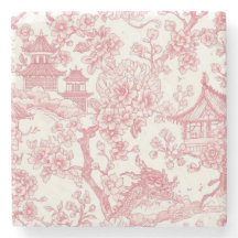 Rosa Chinoiserie Toile Drak Sakura