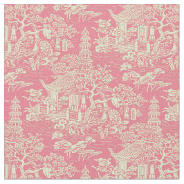 Rosa Chinoiserie Tyg