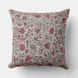 Rosa Chintz Flowers Boho Cottagecore Kudde