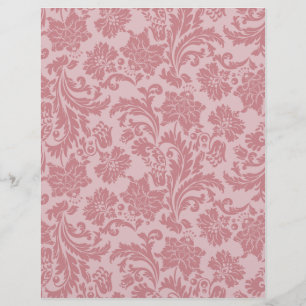 Rosa Chintz Mönster Card Lagrar DIY Scrapbooking Reklamblad