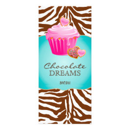 Rosa Chocolate Brown Reklamkort