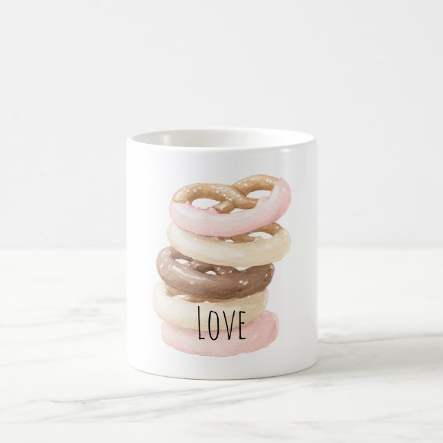 Rosa choklad vanilj sältskakor kaffemugg (Center)