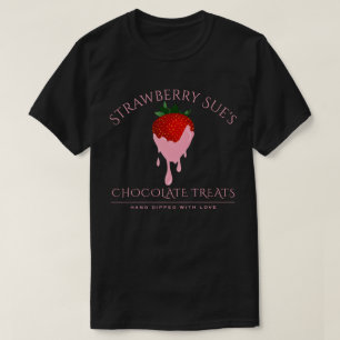 rosa chokladjordgubbsbär T-Shirt