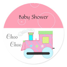 Rosa Choo Choo Tåg Baby Shower