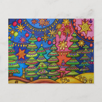 Rosa christmas helg vykort