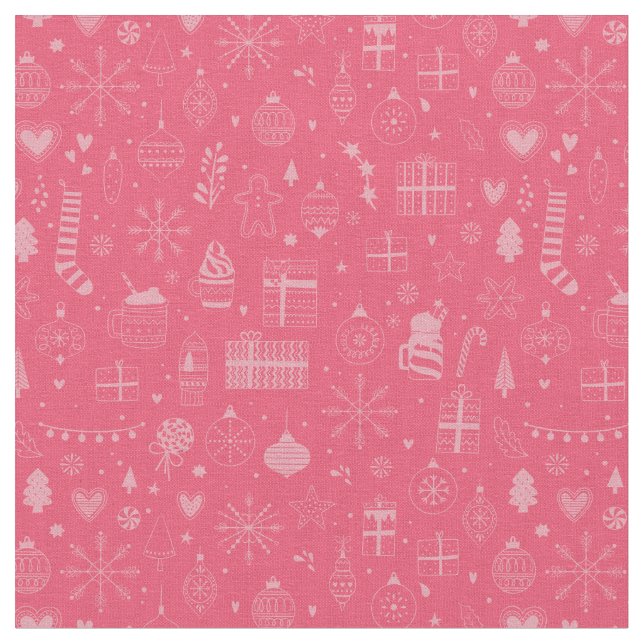 rosa christmas-helgdag-prydnadsföremål av snöflake tyg (Närbild)