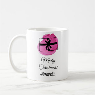 Rosa christmas kaffemugg