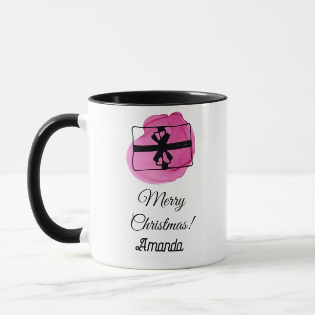 Rosa christmas mugg (Vänster)