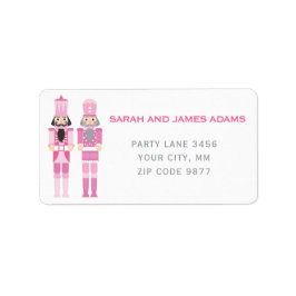 ROSA CHRISTMAS NUTCRACKER ADRESS STICKER ADRESSETIKETT