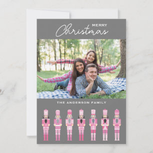 ROSA CHRISTMAS NUTCRACKER PHOTO GREETING CARD INBJUDNINGAR