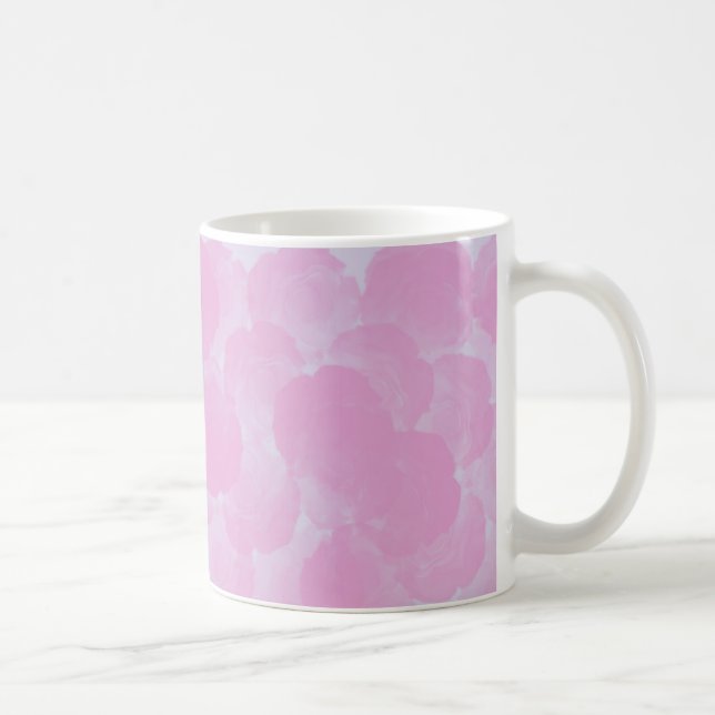 Rosa chroma steg blommuggen kaffemugg (Höger)