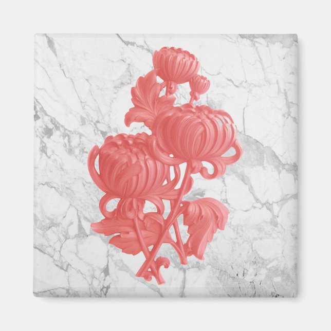 Rosa Chrysanthemum Magnet (Framsidan)