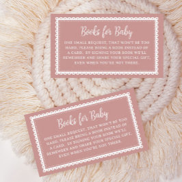 Rosa Cielito Lindo Baby Shower-böcker för bebisar Tilläggskort