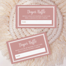 Rosa Cielito Lindo Baby Shower Raffle Tilläggskort