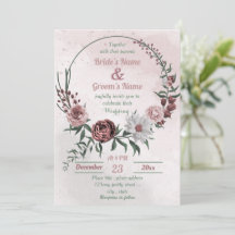 rosa cinnamon ro, vit blommigt och utandning bröll