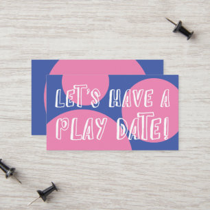 Rosa Circles on Blue Play Date
