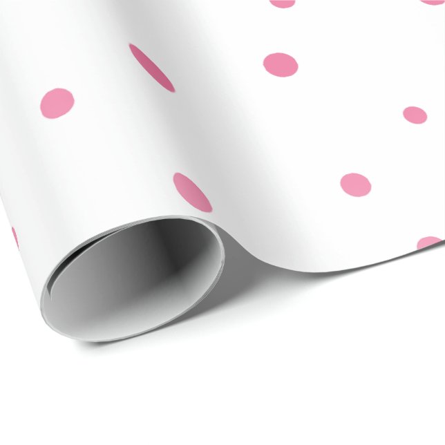 Rosa Circles Presentpapper (Rullad Hörn)