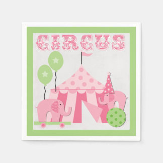 Rosa Circus Pappra dagslöjor Pappersservett