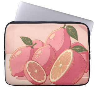 Rosa citron modern feminin citrus laptop fodral