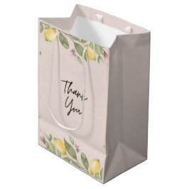 Rosa citron tack presentkort / presenttagg