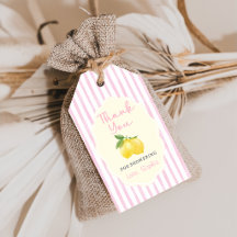 Rosa Citrus Citron Födelsedagspresentkort för bebi