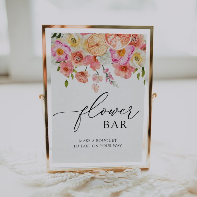 Rosa Citrus Flower Bouquet Pub Poster (Skapare uppladdad)