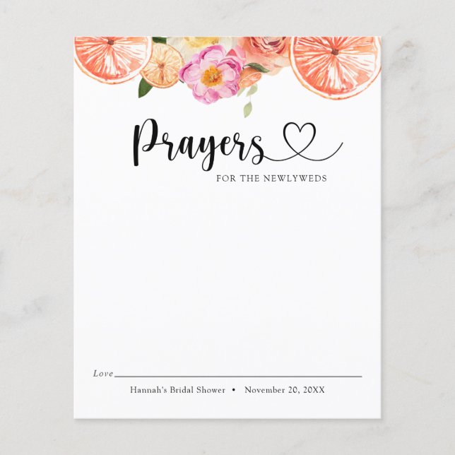 Rosa Citrus Flowers Prayers for the Newlyweds (Framsida)