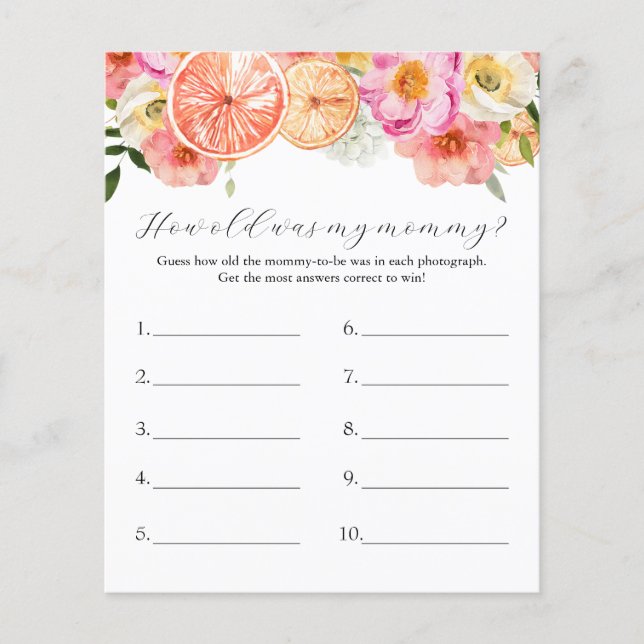 Rosa Citrus hur gammalt var mitt Mamma babystöldsp (Framsida)