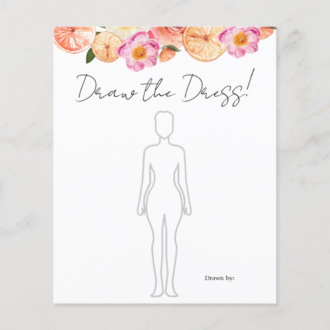 Rosa Citrus Rita Möhippan Dress Game (Framsida)