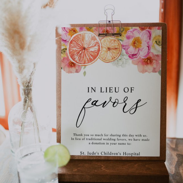 Rosa Citrusblomma i stället för förmånstecknet för (Skapare uppladdad)