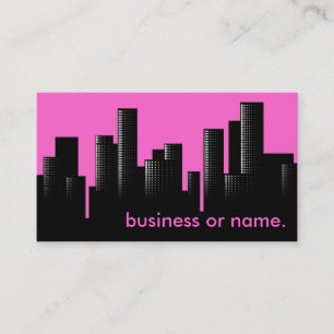 rosa cityscape visitkort