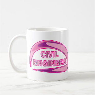 Rosa Civil Ingenjör Kaffemugg