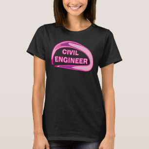 Rosa civilingenjör t shirt